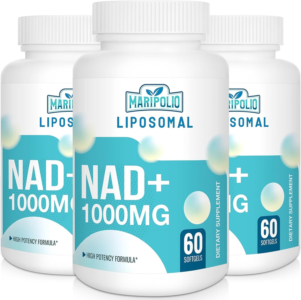 Lipozomální NAD + dodatek 1000 mg PHARMAD 124; nejvyšší NAD Pontechy PHARMAD 124; Max Absorpční GARMAD 124; čistý NAD doplněk PHARMAD 124; Opravy energie a DNA, aging defense, Brain Function PHARMAL 124; 180 Softgels