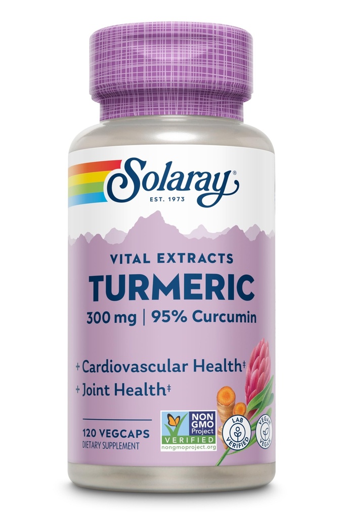Solaray Garantovaná potence Turmeric Root Extract 300 mg tobolky, 120 Počet