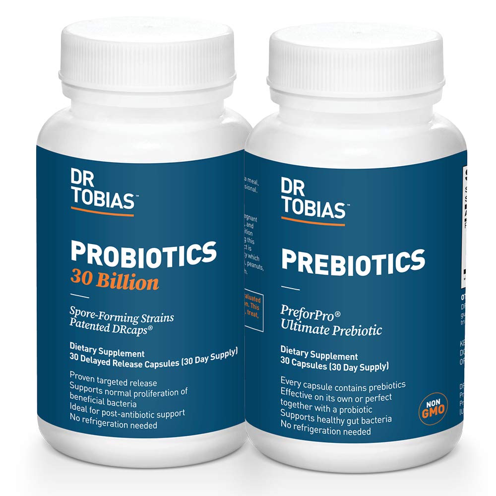 Dr. Tobias Probiotika 30 miliard & Prebiotika Podpora trávení & Gut zdraví