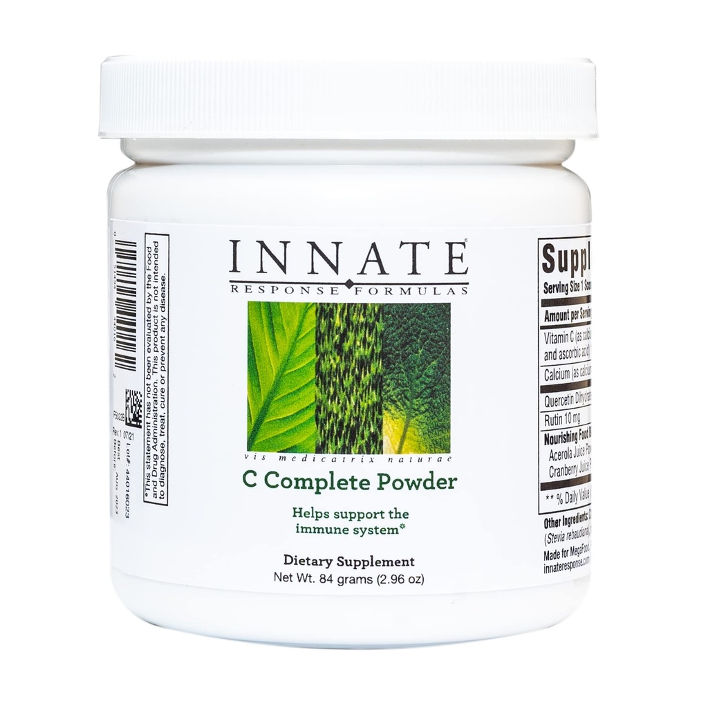 INNATE Response Applicas C Complete Powder - Antioxidant Vitamin C Powder Supplement - Pomáhá podporovat imunitní systém-Vegetariánské a Non- GMO - 2.96 Oz. (30 Servings)