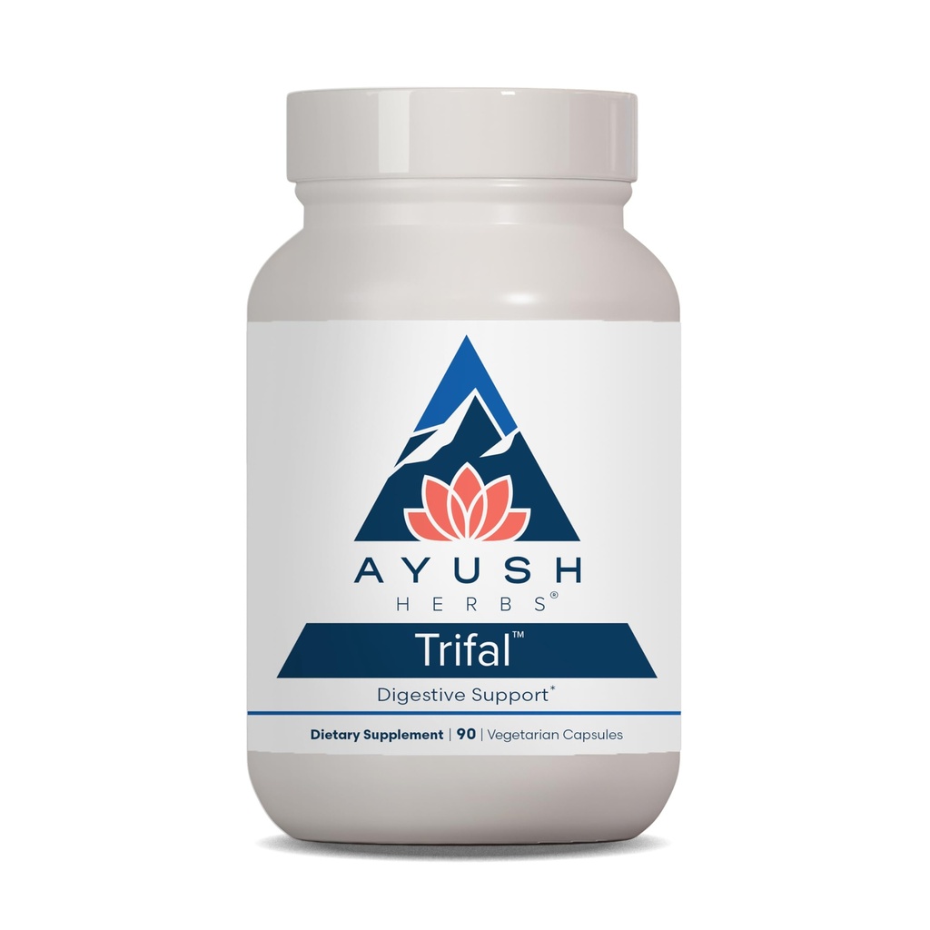 Ayush Byliny Trifal stravitelná podpora s Amla - Triphala dodatek pro ženy a muže, Promotes Balanced Digestion, Antioxidant Rich, Made with Organic Ingredients - 90 Vegetariánské kapsle (1 Počet)