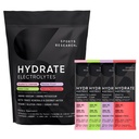 Sports Research ® Hydrate Electrolytes Powder Packets - Sugar- Free & Přirozeně ochucené vitamíny, minerály, a kokosové vody - Podporuje hydrataci - 32 Packets - Variety Pack