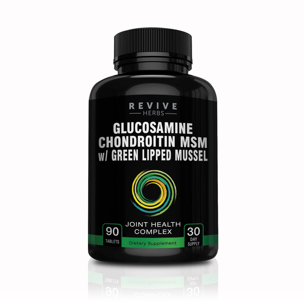 Glucosamine Chondroitin MSM s Novým Zélandem Green- Lipped Mussel CLAS124; Podpora společné flexibility, Connective Tissue, Cartilage Health