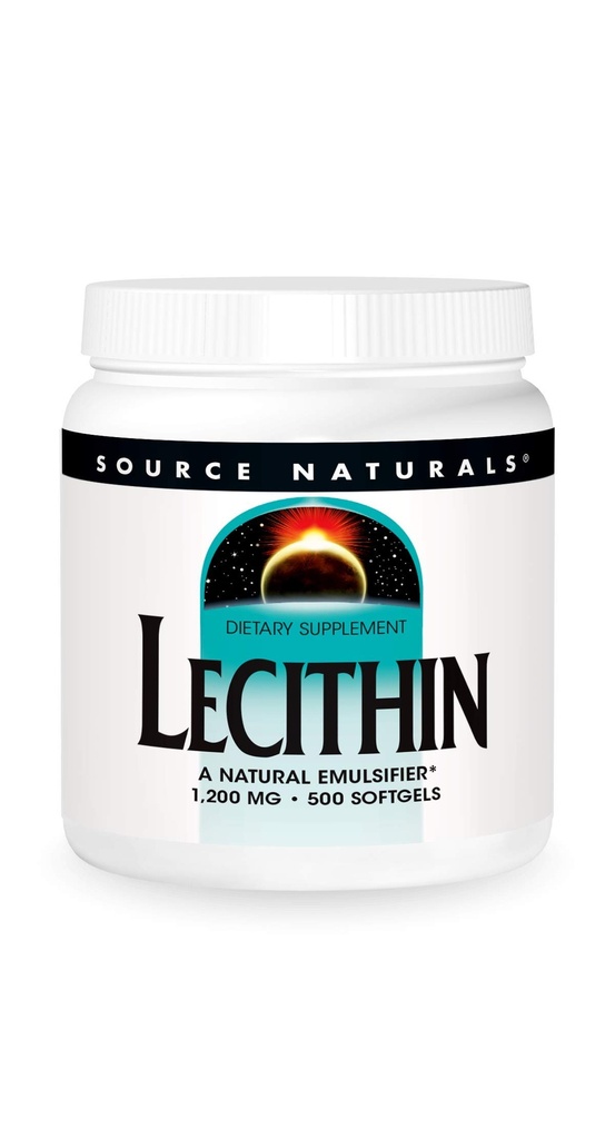 Zdroj Naturals Lecithin 1200 mg, Přírodní emulgátor - 500 Softgels