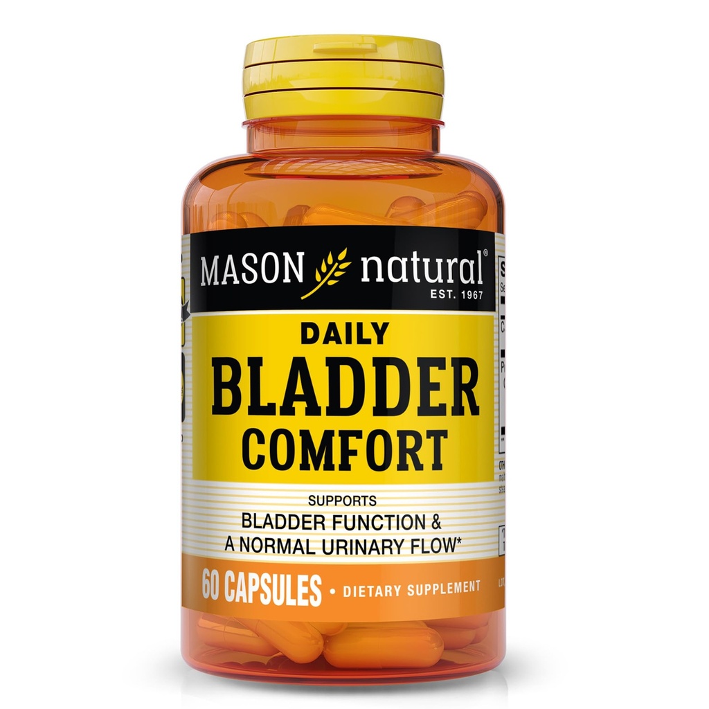 MASON NATURAL Denní močová měchýř Comfort, 30, Denní dodávka s vápníkem, dýňová semena, & Soy Germ na podporu normální funkce močového měchýře