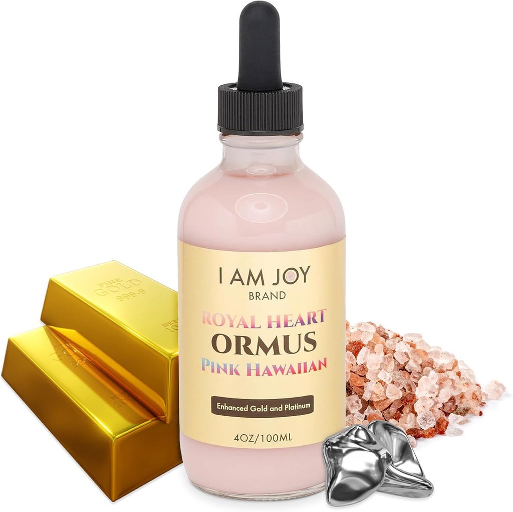 Jsem Joy co. Hawaiian Pink Ormus Monoatomic Gold 124; Royal Heart Concentrate, Blood Cleanser Detox 124; s 24k Food- stupeň koloidní zlato 124; Vortexed, harmonicky strukturované 528hz 4oz