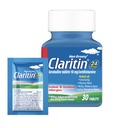 Klaritin Alergická medicína pro dospělé, 24- Hodina Non- Drowsy Lortish 10mg pilulky, Antihistamin, 30 tablet + 1ct On- The- Be- Relief