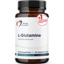 Designy pro zdraví L glutamin Kapsle - 850mg Vegetariánské Amino Acids Dodatek k podpoře svalové obnovy, stravovací, imunitní + Gut zdraví - Non- GMO + gluten zdarma (120 Kapsle)