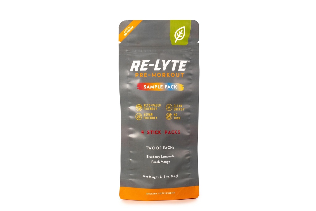 Redmond Re- Lyte Pre- Cvičení Drink Mix, Sampler Pack, 4 Sticks