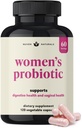 3-in-1 Womens Probiotic - 60 Servings - 12 Unique Strains, Prebiotics, D-Mannose, & Cranberry for Digestive Health, Vaginal Health & Immunication Support - Prebiotika a Probiotika pro ženy