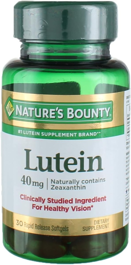 Příroda 's Bounty Lutein 40 Mg, 30-Count, Pack of 4