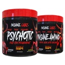 Šílený Labz Hellboy Bundle, Psychotický Hellboy Pre Workout a šílený Amino BCAA, zvýšení svalové hmoty, síla, soustředění a zotavení čas, Lemonade