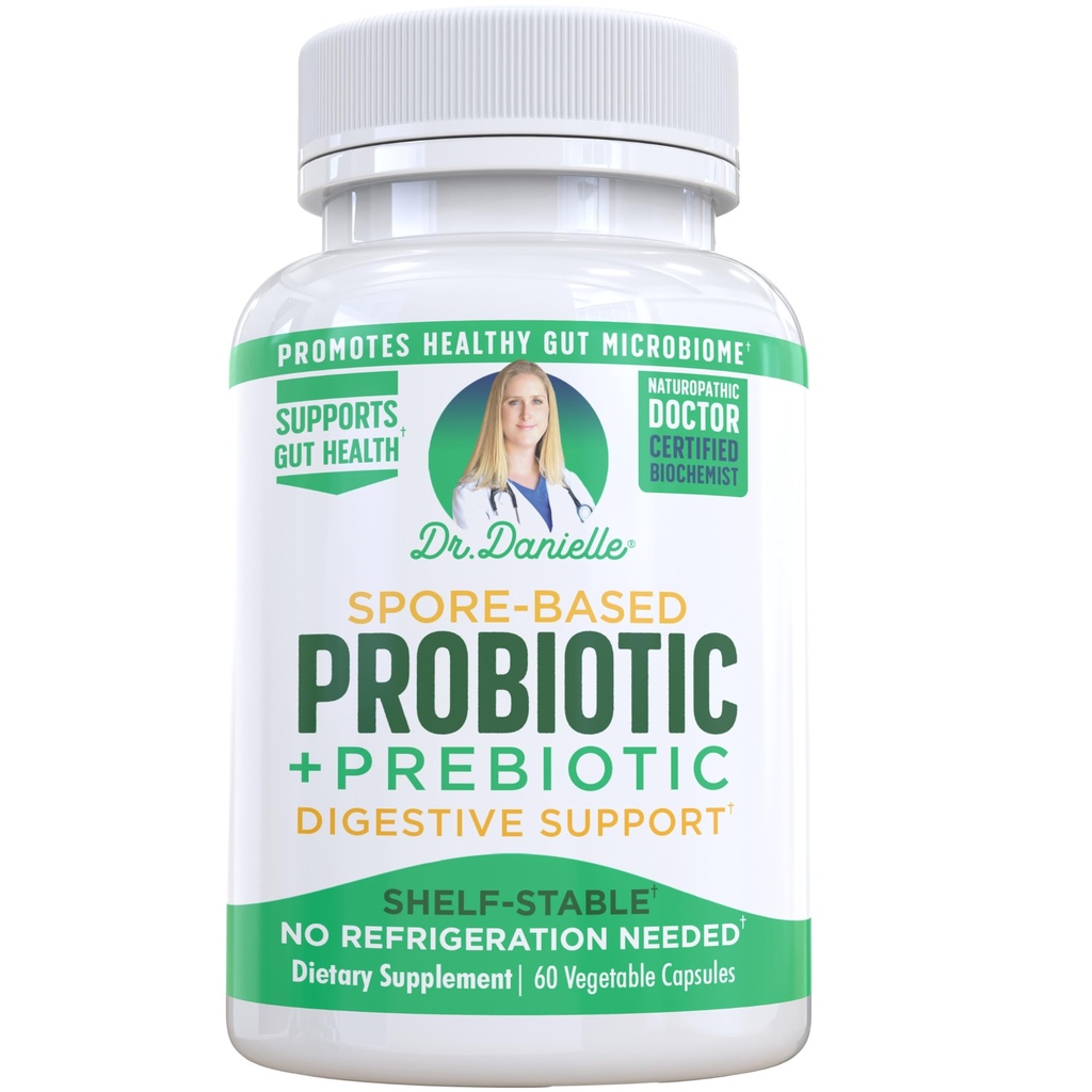 Dr. Danielle Probiotic - Probiotika pro ženy a muže, Dospělí by Dr. Danielle - Vysavač stabilní Probiotický dodatek - No Remorgetion Necessary - Bacillus - 60 Kapsle