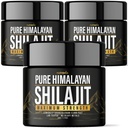 (3 Pack) Shilajit Pure Himalayan Organic Resin - Natural Authentic Lab Tested Formule for Men, Women - No Heavy Metals - 600mg Max Strength with 85 + Trace Minerals Golden Grade Shilajit Dodatek