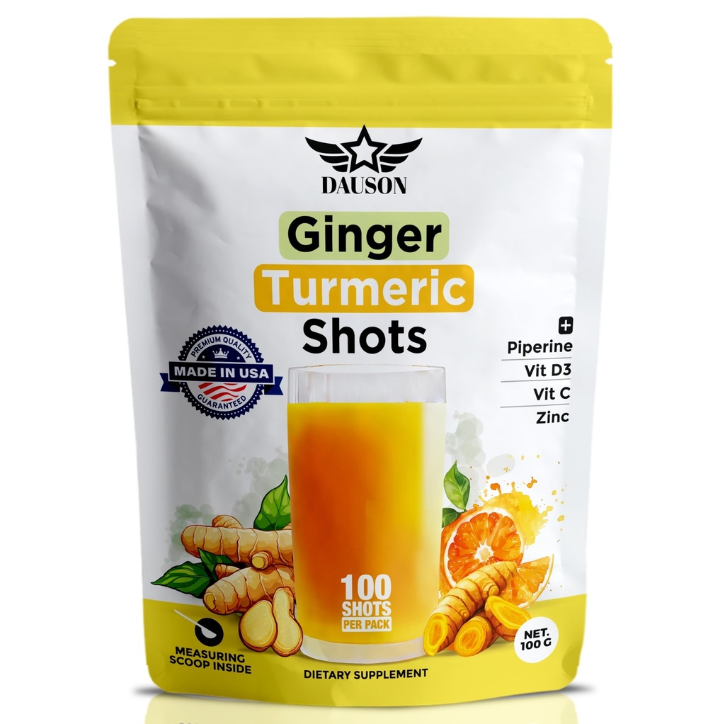 Zázvor Turmerické doplňky s Piperine, Vitamin C, Vitamin D3 & Zinkový 124; Turmerický zázvor Střely pro kloub, srdce, mozek, Gut & Skin Health CLANE124; 100 Služební 124; Ayurvedic CLANE124; Prášek