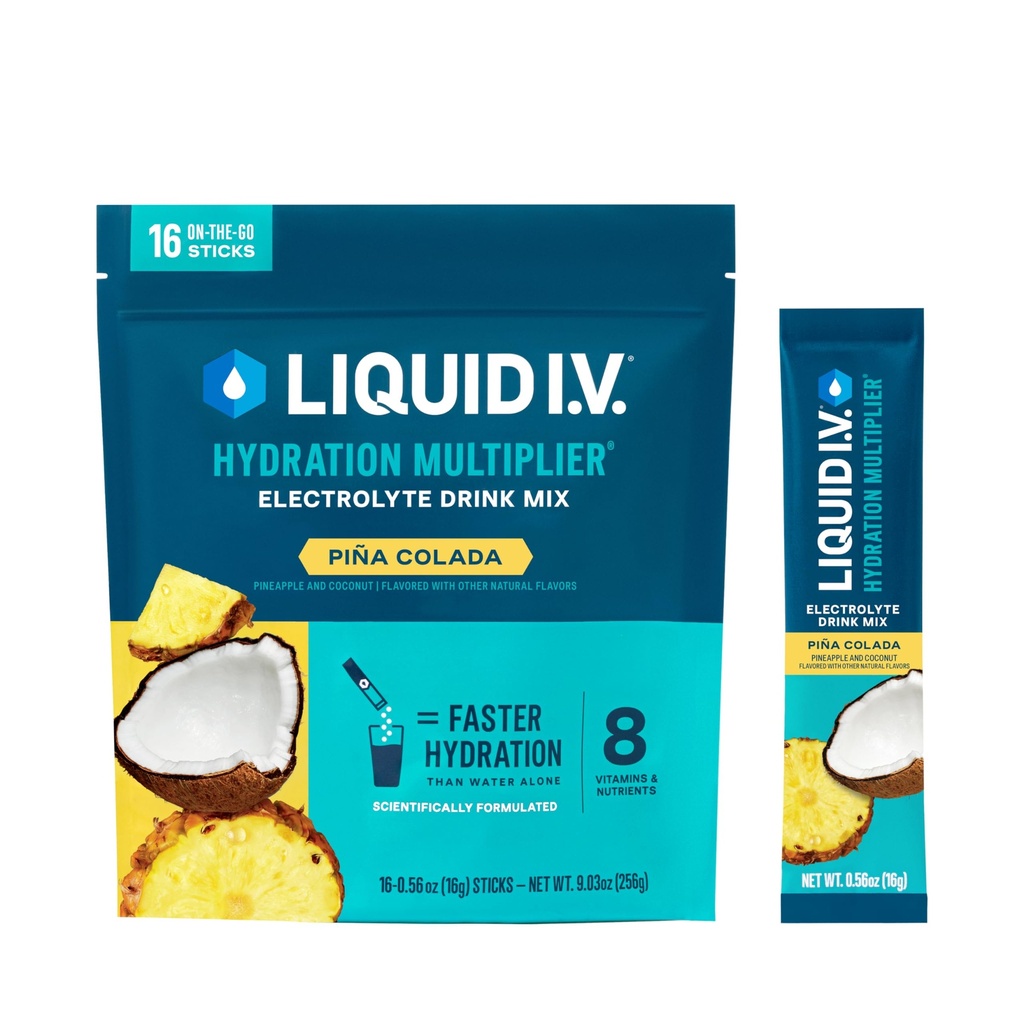 Liquid I.V. ® Hydration Multiplier - Pina Colada CLAS124; Electrolyte Powder Drink Mix CLAS124; 1 balení (16 porcí)