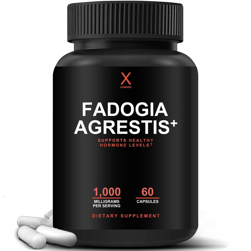 HUMANX Fadogia Agrestis, Tongkat Ali & Beta Ecdysterone 1000mg - USA Třetí strana Testovaný dodatek - Výkonné Extrakty na podporu atletické výkonnosti a svalové hmoty - Veggie Kapsle doplňky