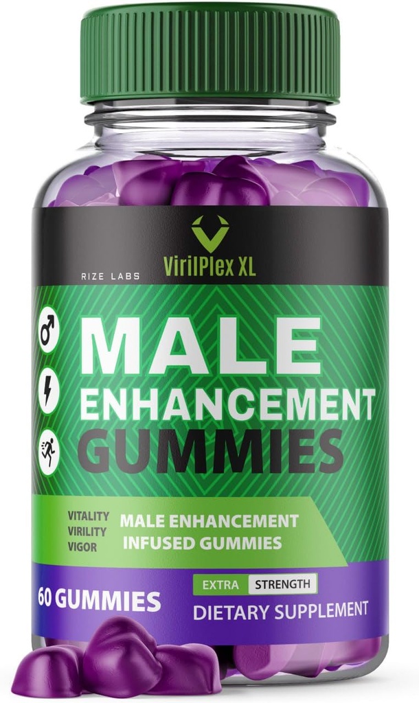 VirilPlex XL Mužské výkonnostní Gummies, Premium Formule pro zdraví a pohodu, VirilPlex XL pro muže Gummys dodávat maximální výkonnostní výhody, VirilPlexXL Gomitas (60 Gummies)