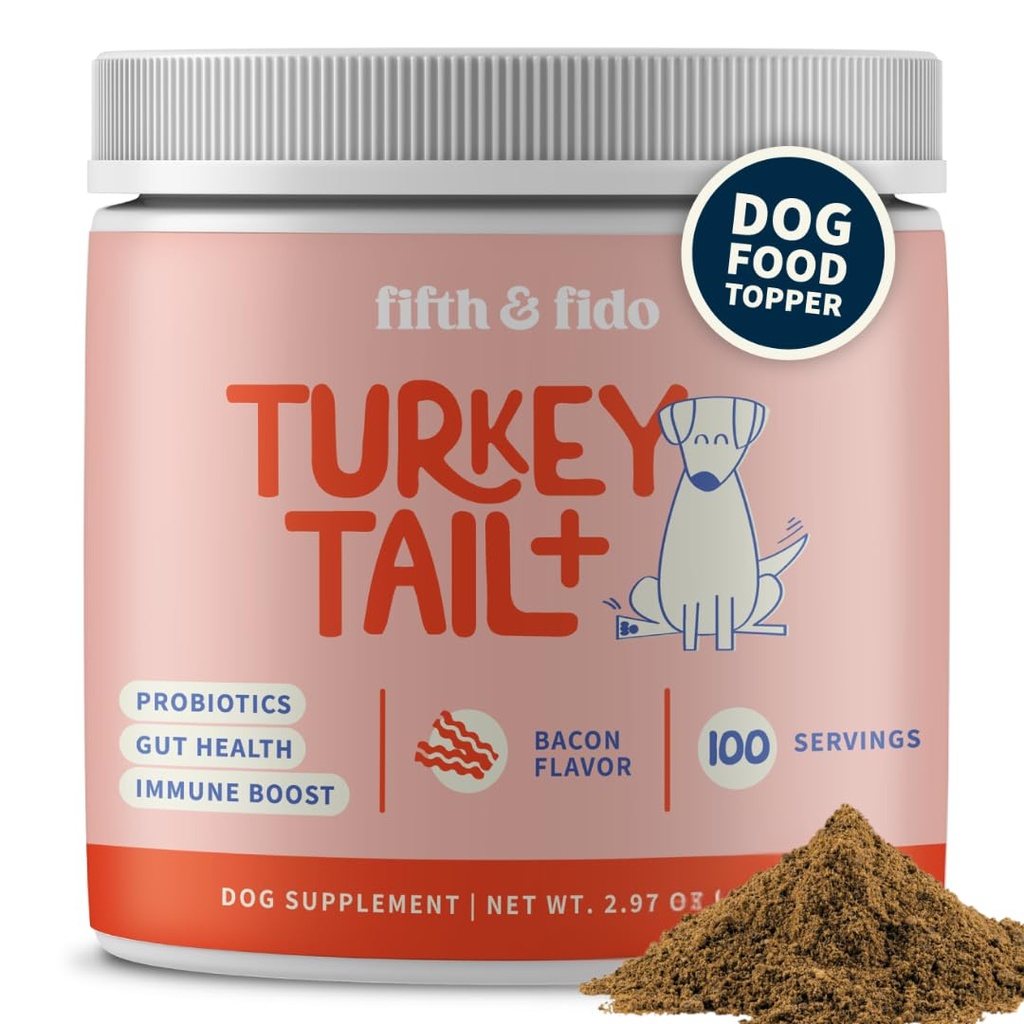 Krůtí ocasní houba pro psy - Lipoma Léčba pro psy - Houbový dodatek pro Lumpy a Bumps - Dog Wart Remover - Pes Probiotic Houba Powder
