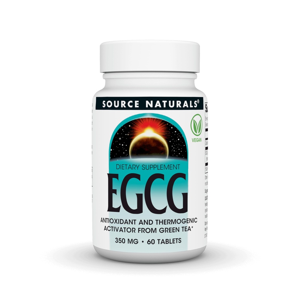 Zdroj Naturals EGCG, Antioxidant a termogenní aktivátor ze zeleného čaje, 350mg - 60 tablet