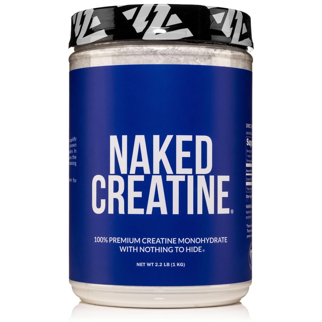 NAKED čisté mikronizované stvoření Monohydrát - 200 Služeb, 1.000g Bulk - NSF Certified, Vegan, Non- GMO, gluten & Soy Free - Muscle Building, Svalový trénink, tělocvična & Fitness Dodatek