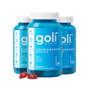 Goli Ashwagandha & Vitamin D Gummy - 180 Počet - Smíšené Berry, KSM-66, Vegan, Plant based, Non- GMO, gluten- Free & Gelatin Free Relax. Obnovit. Uvolnit, balení po 3