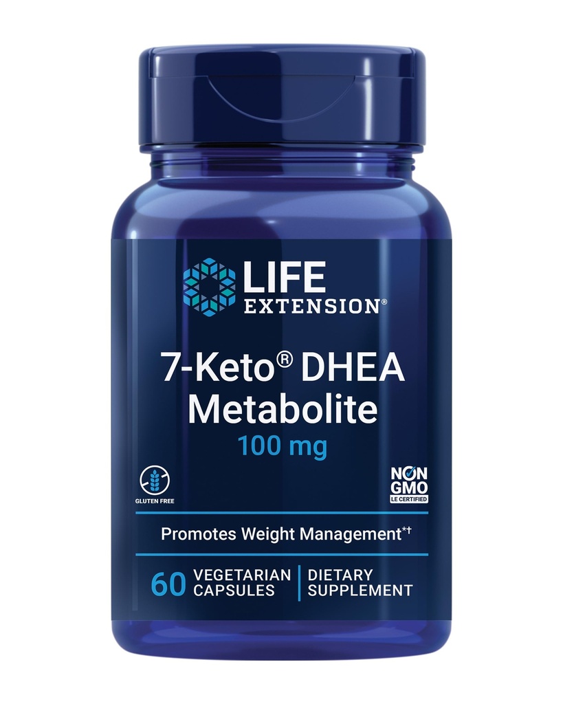 Life Extension 7- Keto DHEA Competite - Crank Up Your Fat- Burning Furnace - Non- GMO - Gluten- Free - 100 Mg - 60 Vegetariánské kapsle