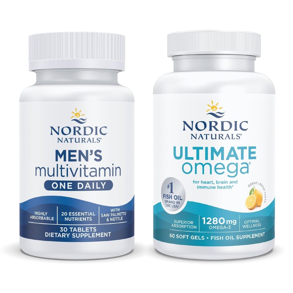 Nordic Naturals Starter Pack - Pánské Multivitamin One Daily, Ultimate Omega