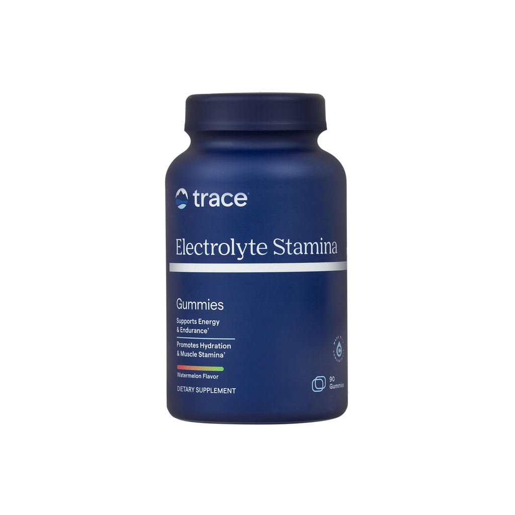 Stopy Minerály Electrolyte Stamina Gummies - Pohodlný doplněk elektrolytu, který podporuje hydrataci - Podporuje optimální energii - Svalová Stamina - Vegan - Meloun - 90 Počet (30 Služeb)