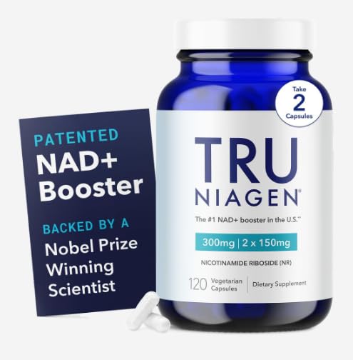 TRU NIAGEN - patentovaný nikotinamid Ribosid NAD + Příplatek. NR podporuje metabolismus a opravy buněčné energie, vitalita, zdravé stárnutí srdce, mozek & svalovina - 60 Služeb / 120 Kapsle
