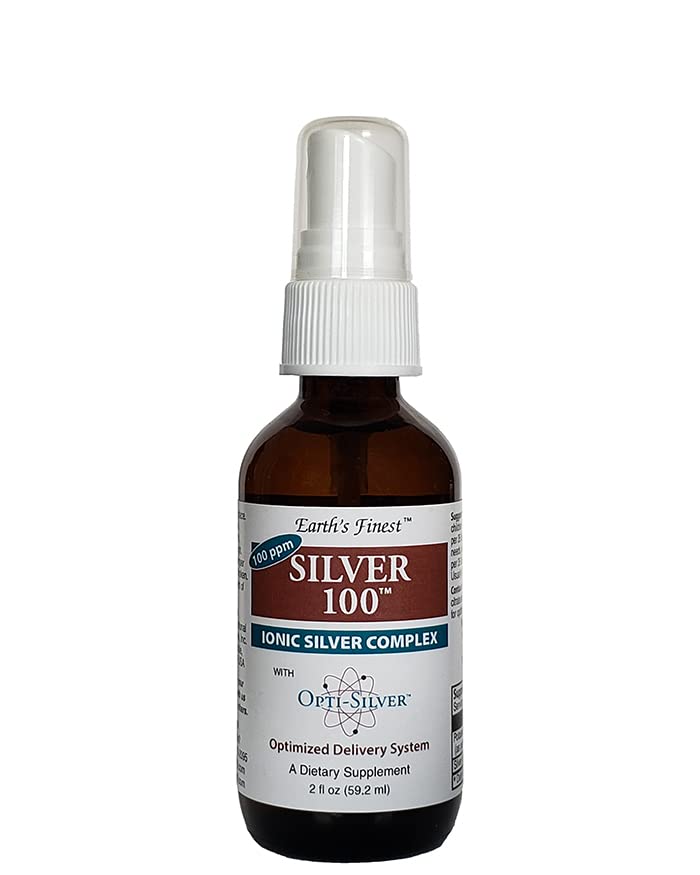Silver 100 Ionic Silver Complex s Opti- Silver Optimized Delivery System pro imunitní podporu - 100 ppm, 2oz (59.2ml) - Spray