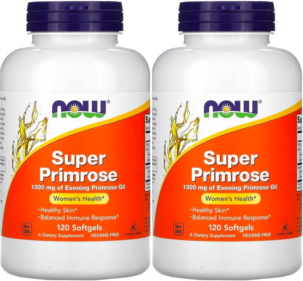 Foods Super Primrose 1300mg, 120 gelů (Balení po 2)