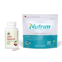 Sur Nutrim Oat Bran Powder with 750mg Beta Glucan per Serving Joint Support FruiteX- B Tart Cherry Capsules Bundle