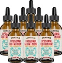 Lipozomální Glutathione Liquid 2000MG - Antioxidant Detox dodatek pro ženy a muže, stárnutí obrany, funkce jater a energie, s Hyaluronic acid + Aloe Vera + Vitamin C, přírodní & Vegan, 16 FL.OZ