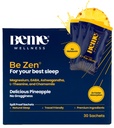BeMe BeZen Doplněk pro spánkovou pomoc přírodní bez melatoninu - 2X Absorpce než pilulky - Spánkové pomůcky pro dospělé s hořčíkem, Ashwagandha, Heřmánek, L- Theanine & GABA - Delicious Ananas