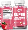 Super creatine Monohydrát Gummie pro muže a ženy, Sugar- Free, 30 Služební, 5g Creatine Per Serving, Vegan, Gluten- Free, Bodybuilding Recovery dodatek ke zvýšení svalové velikosti a síly
