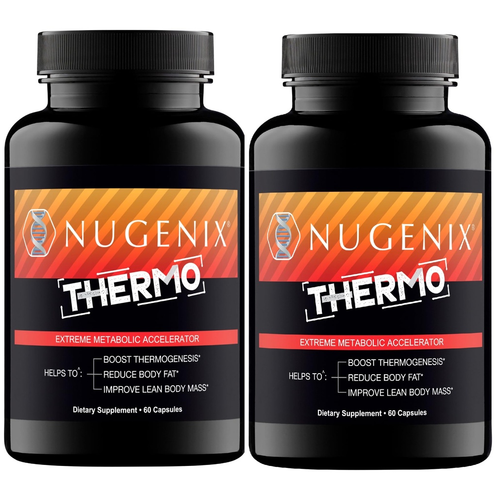Nugenix Thermo - Termogenní spalování tuků doplněk pilulky pro muže, Extreme Metabolic Accelerator, 120 Počet