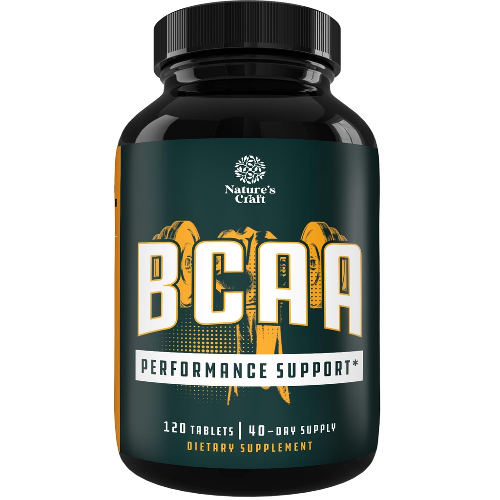 Branch Chain Amino Acids Dodatek - Vegan BCAA Tablety Post Workout Muscle Recovery a Muscle Growth Support - Branched Chain Amino Acids Dodatek pro muže a ženy Workout Recovery 120 Počet