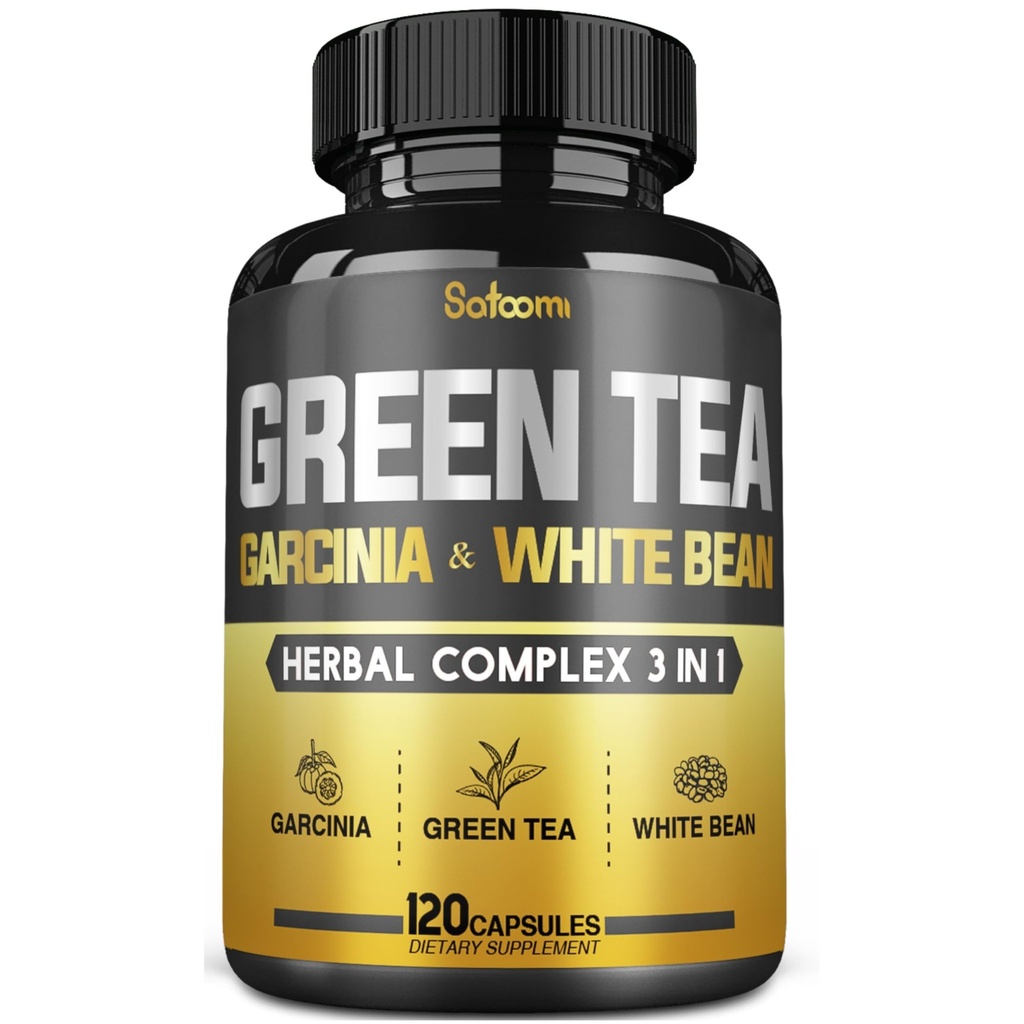 Green Tea Extract Pill EGCG 16000Mg per Serving with 12000Mg Green Tea, 2000Mg Garcinia Cambogia & 2000Mg White Kidney Bean - Support Body Balance, Heart & Imunitary Health - 120 Kapsle 2 Měsíční dodávky