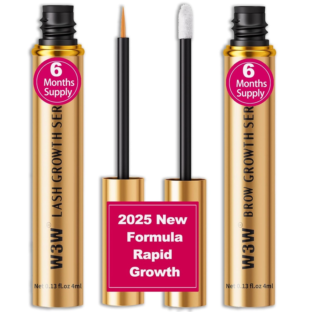 Lash sérum & Eyebrow Růstový sérum Set, 2025 Upgrade -Rapid Eylash pro silnější, Oční obočí Růstové sérum, Přírodní složky (Upgraded Lash & Brow Sérum Set)