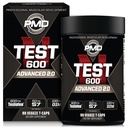 PMD Sports N-Test 600 Advanced Nitric Oxide Booster pro muže - s klinicky studoval Testofen - Lean Muscle and Strength Gains with Estrogen Conpression (90 Veggie-Caps)