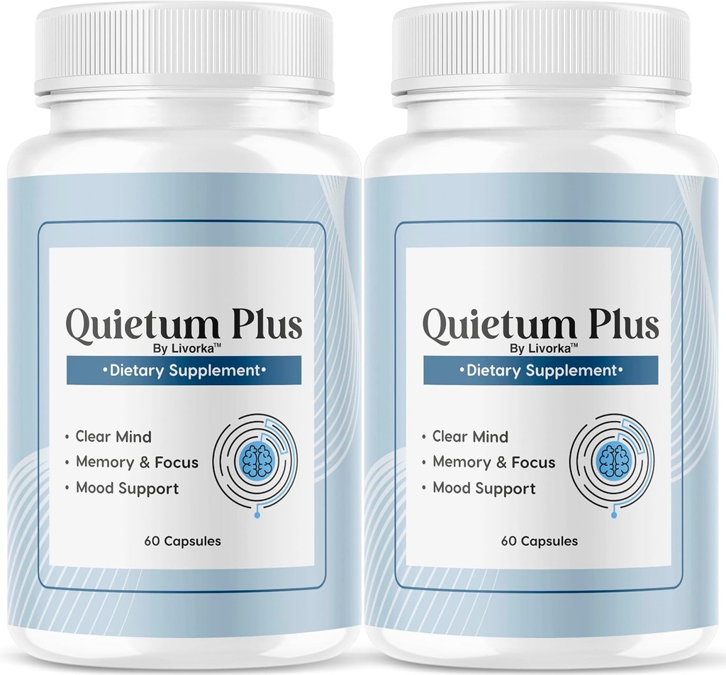 (2 Pack) Quietum Plus - Oficiální Quietum Plus Pokročilý dodatek Formule, Původní Quietum Plus Recenze, Všechny přírodní QuietumPlus Pokročilý vzorec pro zdravé ucho, 120 Kapsle pro 2 měsíce