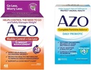 AZO ovládání močového měchýře s Go-less ® & Weight Management Dietní dodatek & Kompletní femininní bilance Daily Probiotika pro ženy, Klinicky osvědčené pomoci chránit