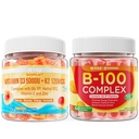 NEVISS Vitamin D3 K2 Gumy + vitamin B100 komplex