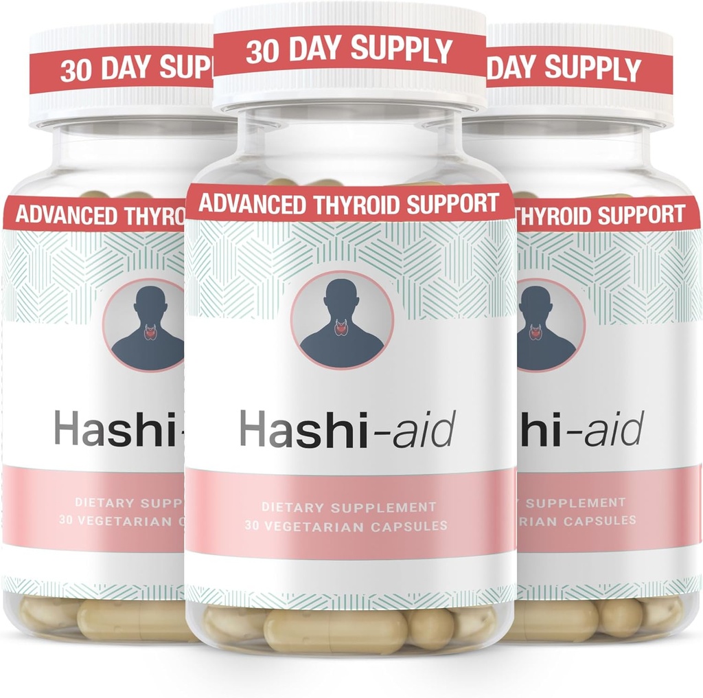 IBDassist ™ Hashi pomoc štítné žlázy podpora žen a mužů - doplněk štítné žlázy pro Hashimoto 's Disease & Hypotyreoidism * - s Ashwagandha, Selen, zinek, esenciální vitaminy & Více - 30 Kapsle (3 Pack)