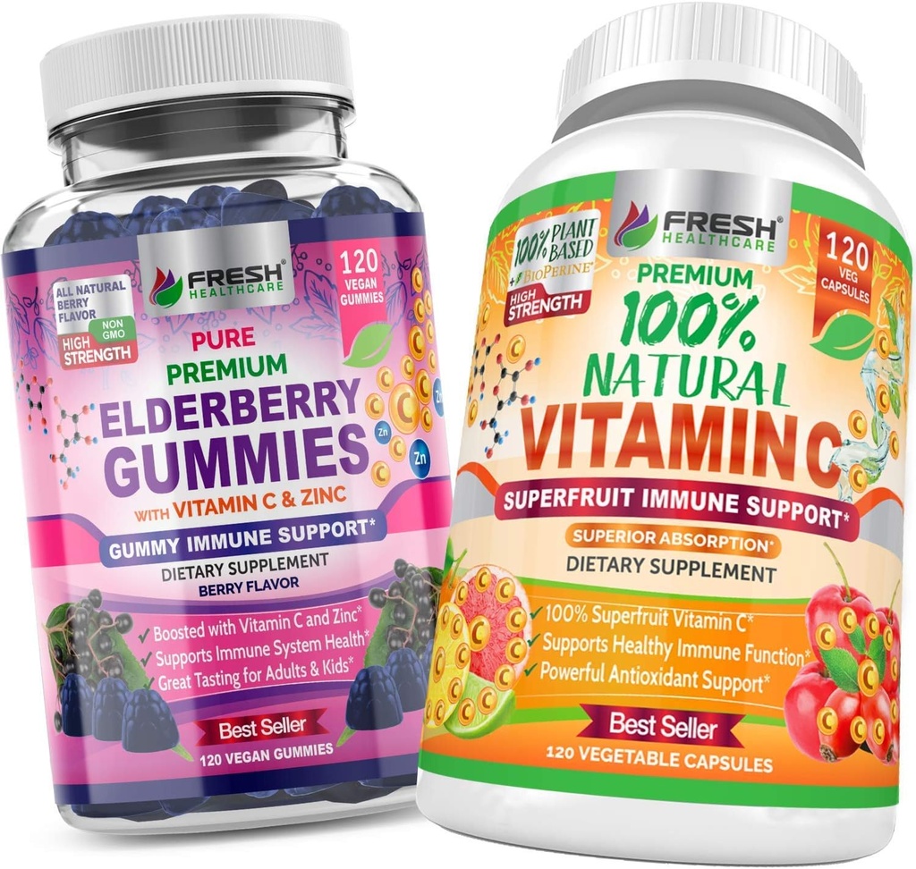 Bezinky gumové a přírodní vitamín C - Bundle