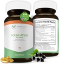 Foundation Formule 124; Tick Imunitate Support Supplement CLAS124; s japonským Knotweed Root, Cat 's Claw, Mléko Thistle CLAS124; Resveratrol Supplement CLAS124; Non- GMO, All- Natural & Vegetarian, 270 Kapsle