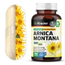 BIO KRAUTER Arnica Montana Kapsle - 500 mg Arnica Kapsle pro podlitiny a otoky - Vegan - 100 Počet