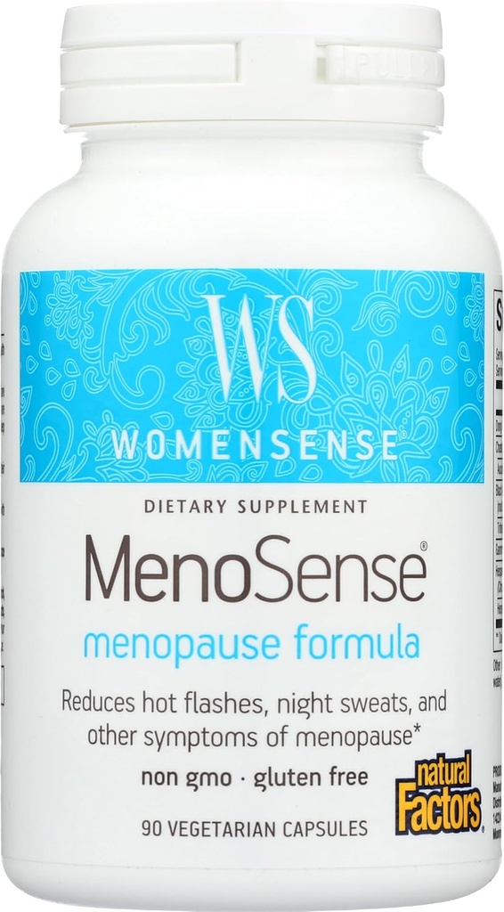WomenSense MenoSense podle přírodních faktorů, přírodní doplněk pomoci zlepšit menopauza příznaky, Vegan, Non- GMO, 90 Kapsle