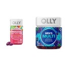 OLLY Prenatal Multivitamin Softgels a pánské Multivitamin Gummy Vitamíny Bundle, 60 a 90 Počet